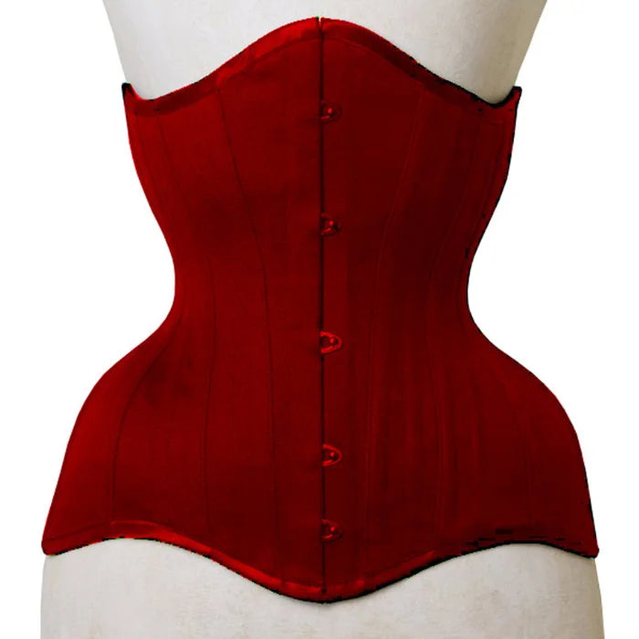 Heavy Duty 26 Double Steel Boned Waist Training COTTON Underbust Tight Shaper Corset