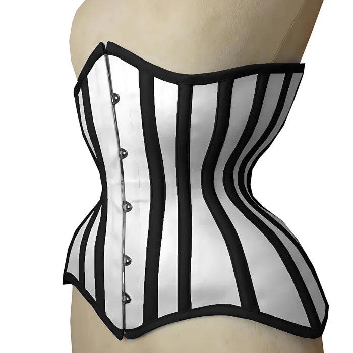 Handmade Heavy Duty Steel Boned Underbust Waist Trainer Slimming Bustier Corset