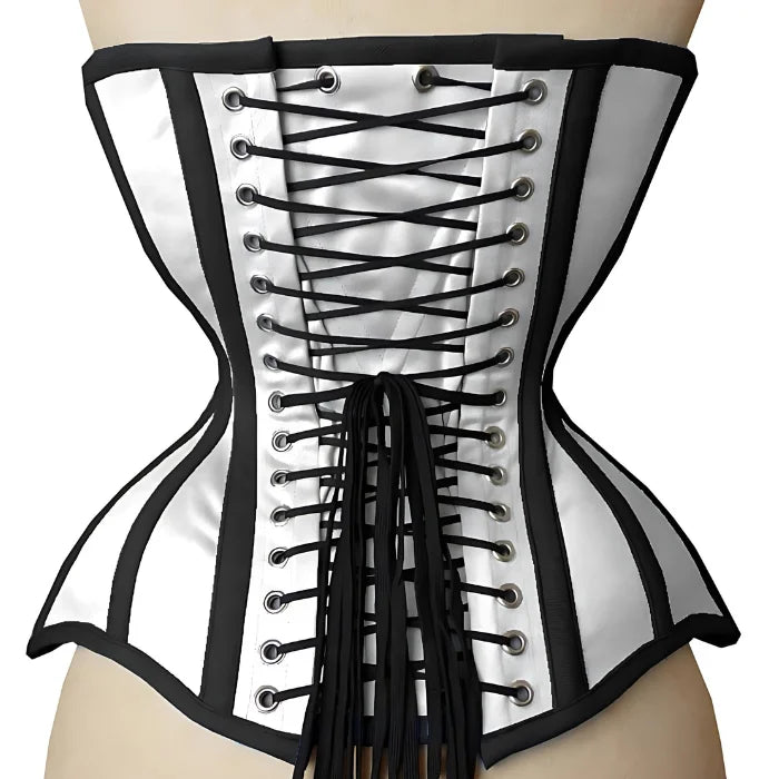 Handmade Heavy Duty Steel Boned Underbust Waist Trainer Slimming Bustier Corset