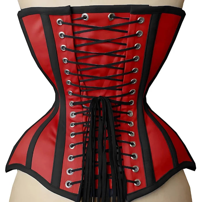 Handmade Heavy Duty Steel Boned Underbust Waist Trainer Slimming Bustier Corset