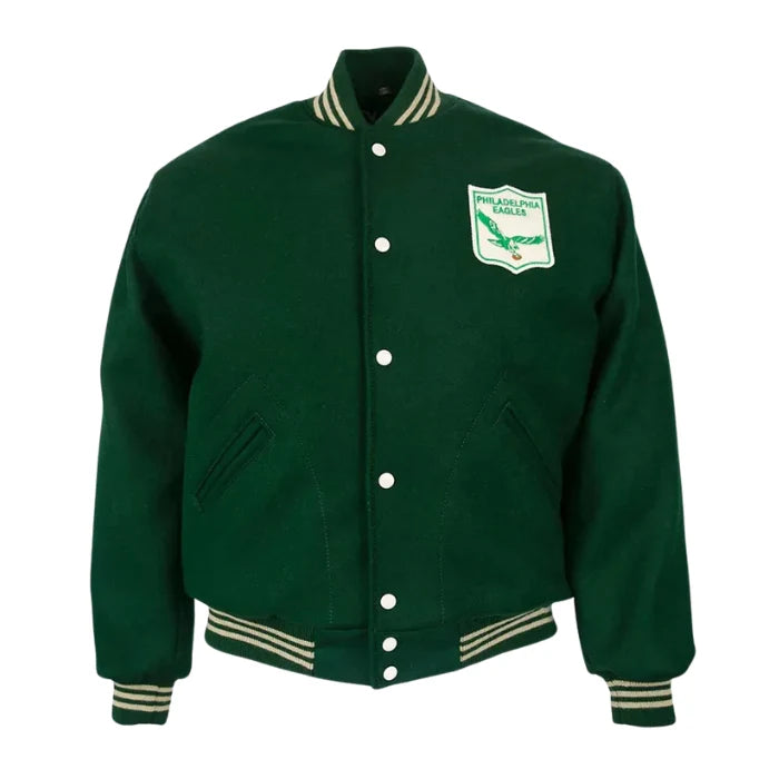 Varsity 1960 Philadelphia Eagles Green Wool Jacket