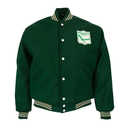 Varsity 1960 Philadelphia Eagles Green Wool Jacket