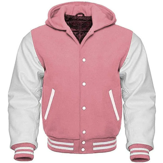 PINK HOODIE JACKET MENS