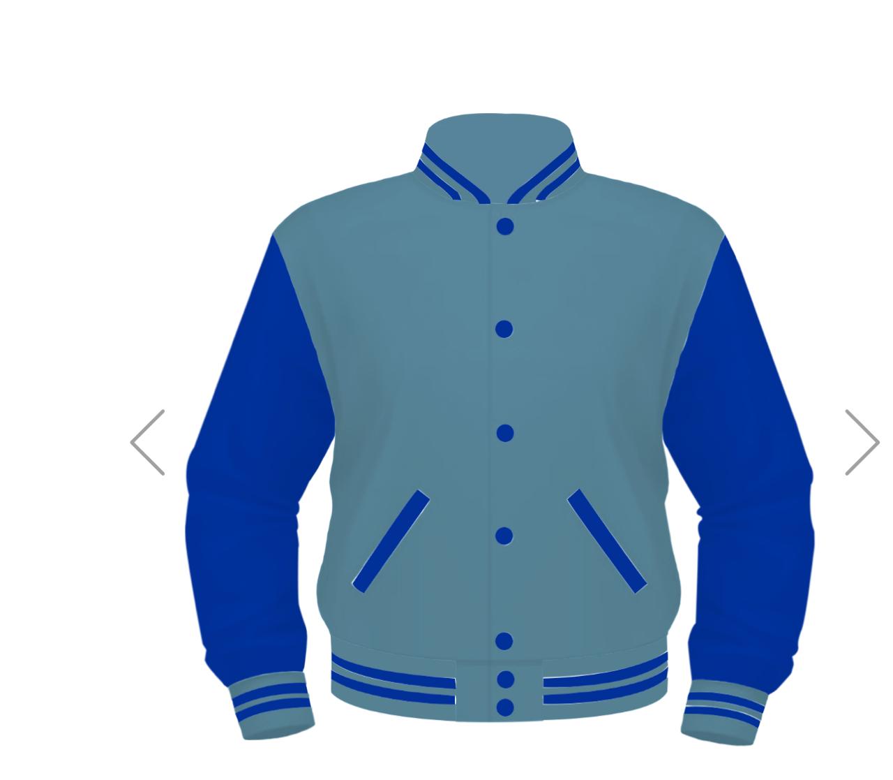 Sky Blue AND Royal Blue LETTERMAN JACKET