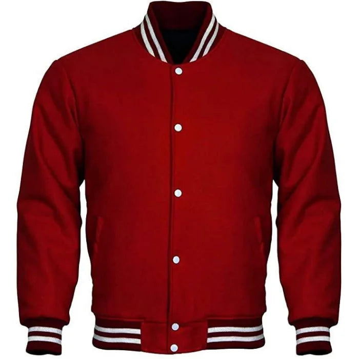 Women's Maroon Bomber Jacket