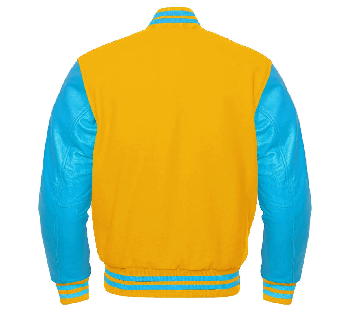 Yellow Varsity Jacket Back Side