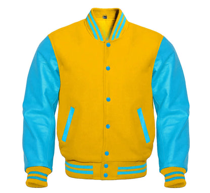 Yellow Varsity Jacket Front Side