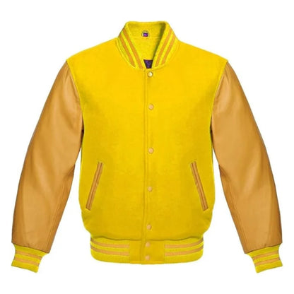 Yellow and Gold Varsity Jacket