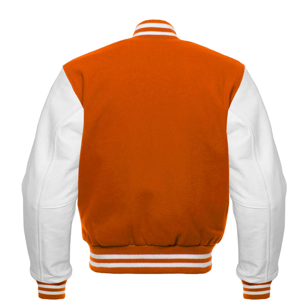 Orange Varsity Jacket Womens