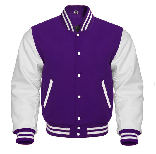 Purple Varsity Jacket Womens