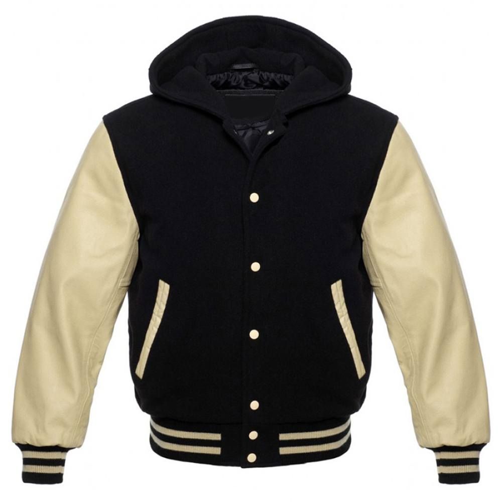 Black and Cream Hoodie