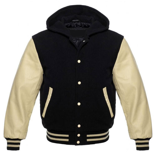 Black and Cream Hoodie