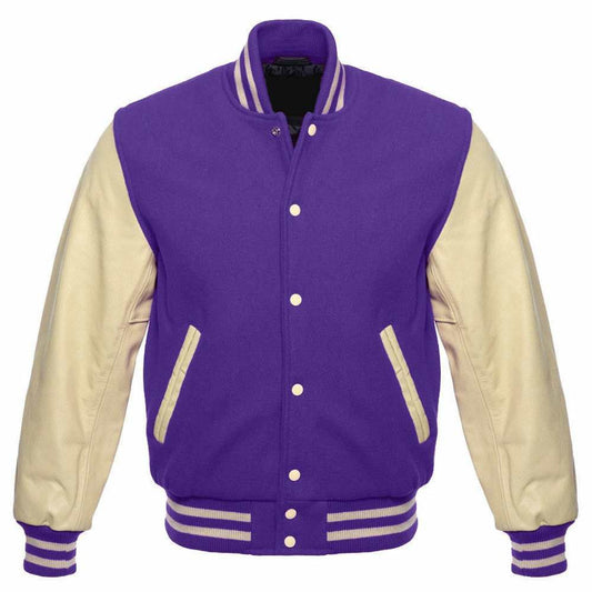 Purple Varsity Letterman Jacket