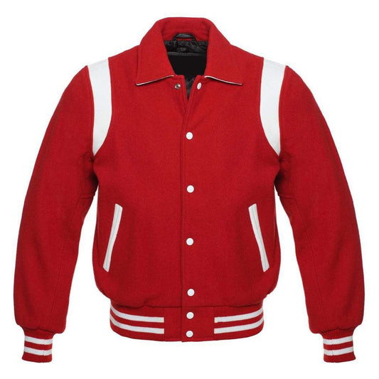 Red Retro Varsity Jacket
